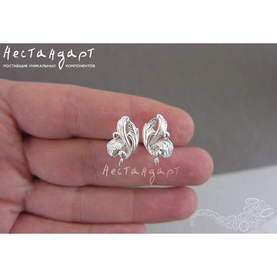Швензы Forest Bright Silver Plated 17х10 мм (пара), изображение 2