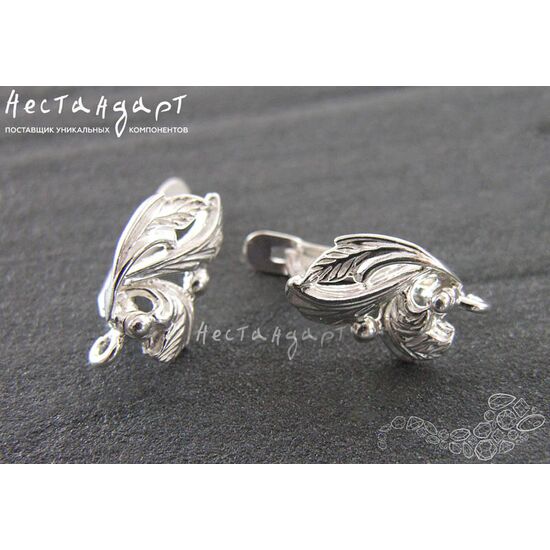 Швензы Forest Bright Silver Plated 17х10 мм (пара), изображение 4