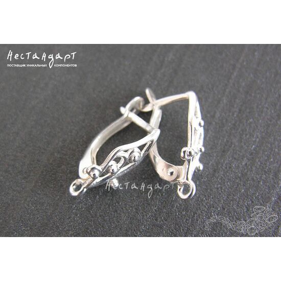 Швензы Morning Bright Silver Plated 18х8 мм (пара), изображение 3