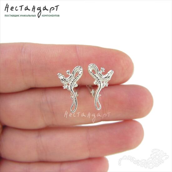 Швензы Soaring Dragon Sterling Silver 17х9 мм (пара), изображение 2