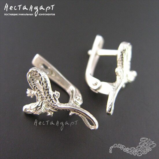 Швензы Soaring Dragon Sterling Silver 17х9 мм (пара), изображение 3