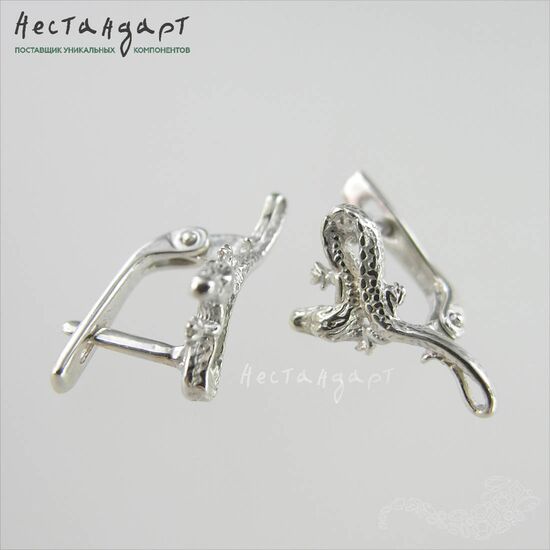 Швензы Soaring Dragon Sterling Silver 17х9 мм (пара), изображение 4