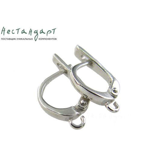 Швензы Semicircular Style Sterling Silver 14х2 мм (пара)