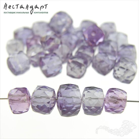 Корунд реверсивный с огранкой Cube 6-7 мм