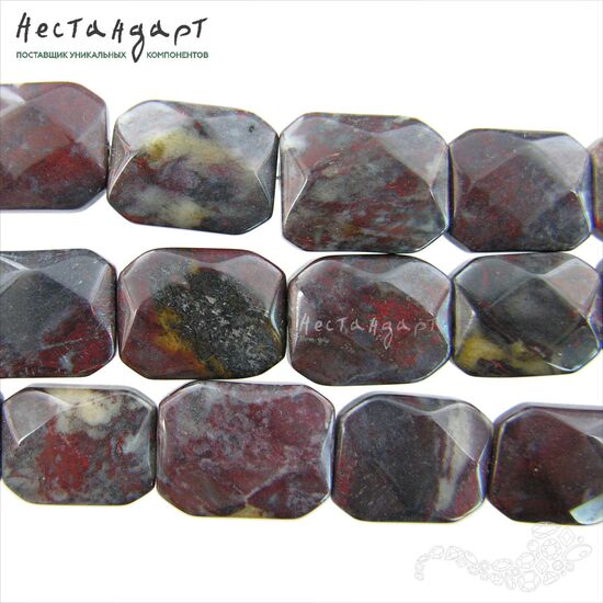 Яшма натуральная Cut Geometric 18х14 мм, изображение 4