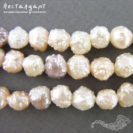 Жемчуг натуральный Baroque Langoliers 8-9 мм, изображение 4