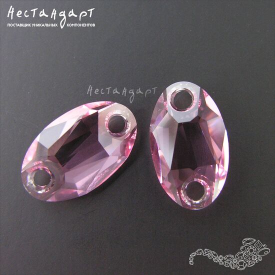 Swarovski Owlet Light Rose 23х14 мм, изображение 2