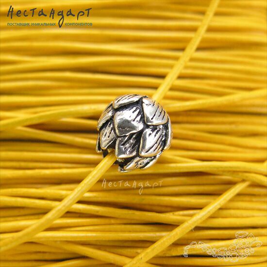 Шнур натуральная кожа желтый 1 мм