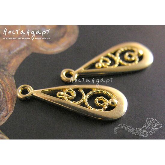 Подвеска Gisele Gold Plated 21х8 мм