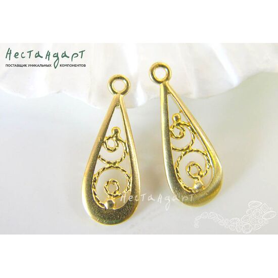 Подвеска Gisele Gold Plated 21х8 мм, изображение 3