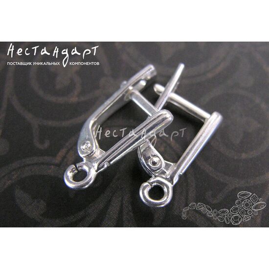 Швензы Exclamation Sterling Silver 16х3 мм (пара)