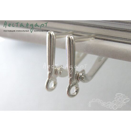 Швензы Exclamation Sterling Silver 16х3 мм (пара), изображение 2