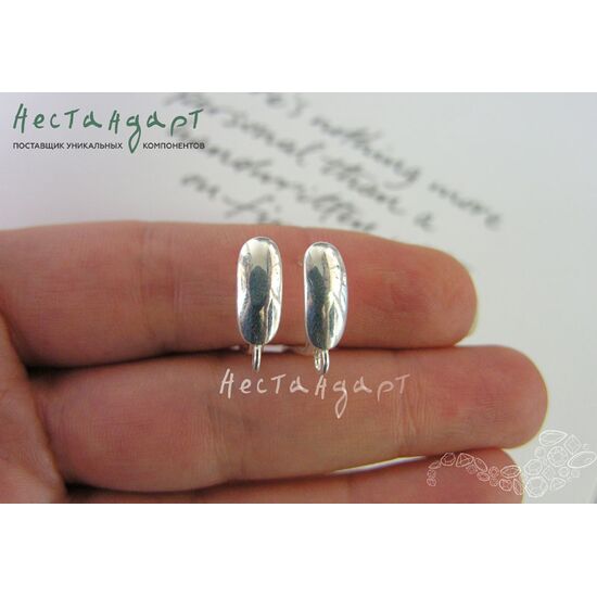 Швензы Chicly Sterling Silver 16х5 мм (пара), изображение 3