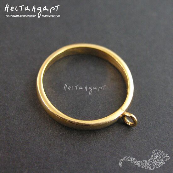 Основа для кольца с петлей Gold Plated (17), изображение 6