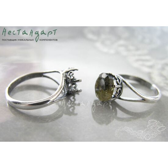 Основа для кольца с сеттингом Revival Silver Plated ( 17 )