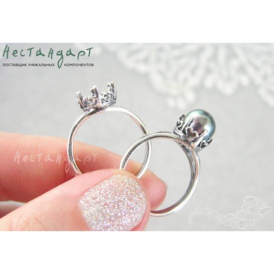Основа для кольца с сеттингом Revival Silver Plated ( 17 ), изображение 2