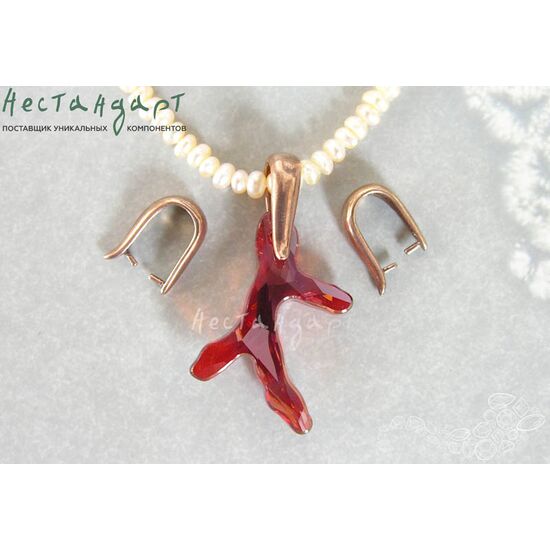 Зажимной бейл Clamp Patina Copper 15х4,5 мм, изображение 2