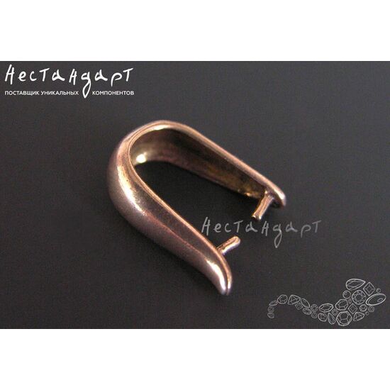 Зажимной бейл Clamp Patina Copper 15х4,5 мм, изображение 3