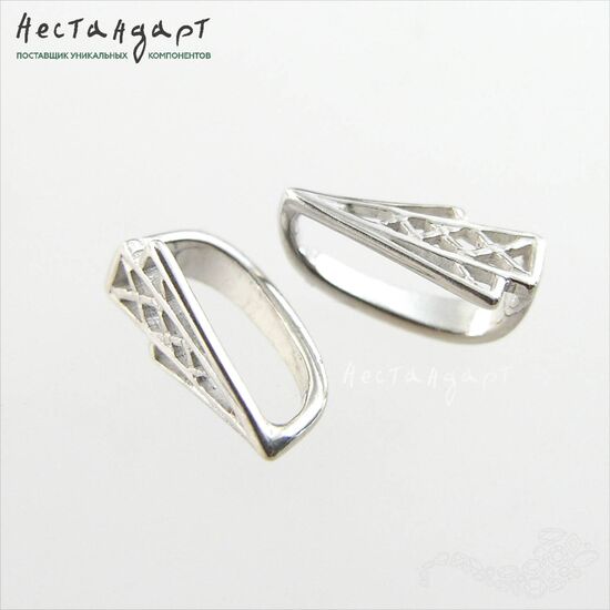 Бейл-держатель для кулона Bluffy Sterling Silver 10,5х4,5 мм