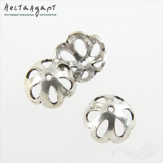 Чашечки для бусин Vat Sterling Silver 10х4 мм, изображение 5