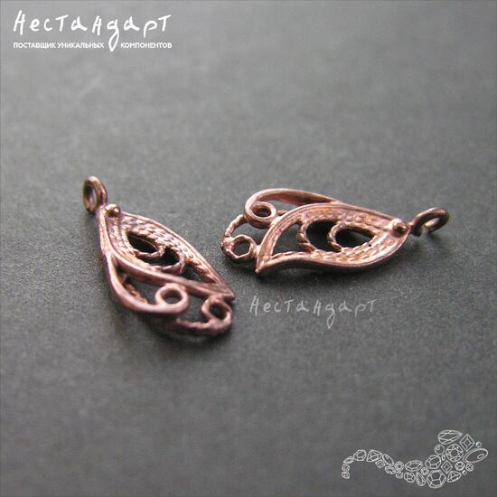 Подвеска Elegant Patina Copper 16,5х7 мм, изображение 5