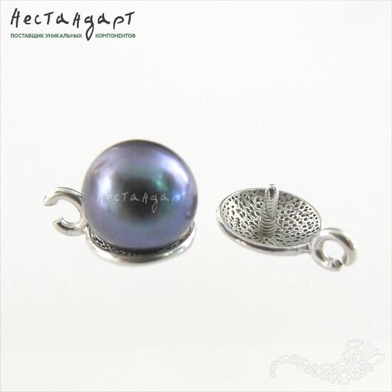 Подвеска со штифтом Range Sterling Silver 9,5х7 мм