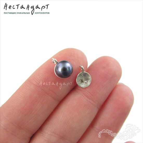 Подвеска со штифтом Range Sterling Silver 9,5х7 мм, изображение 2