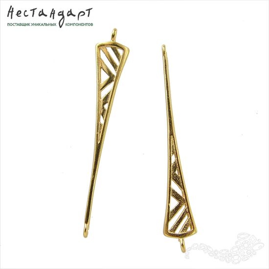Коннектор Ardeco Vermeil Sterling Silver 35х6 мм