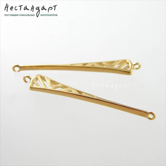 Коннектор Ardeco Vermeil Sterling Silver 35х6 мм, изображение 4