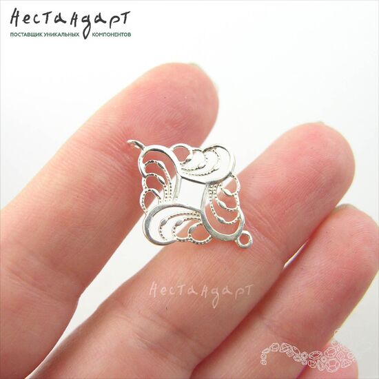 Коннектор Riddle Sterling Silver 24,5х18 мм, изображение 2