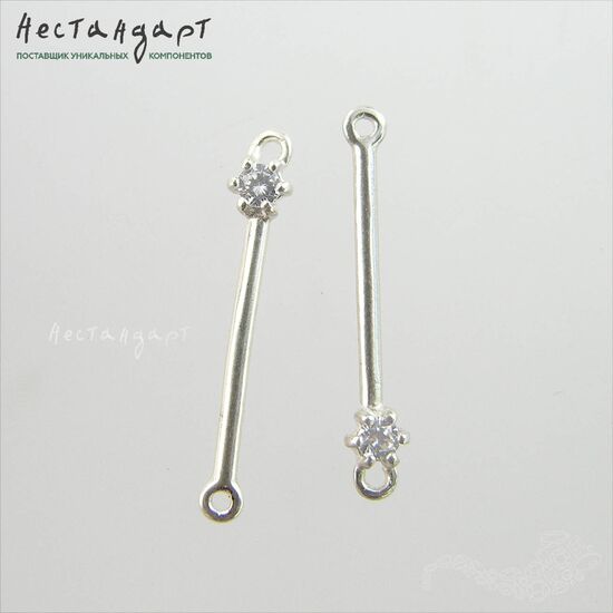 Коннектор Neat Sterling Silver 23 мм, изображение 3