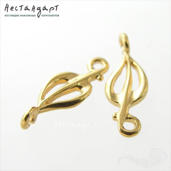 Коннектор Seeds Vermeil Sterling Silver 15,5х5,5 мм