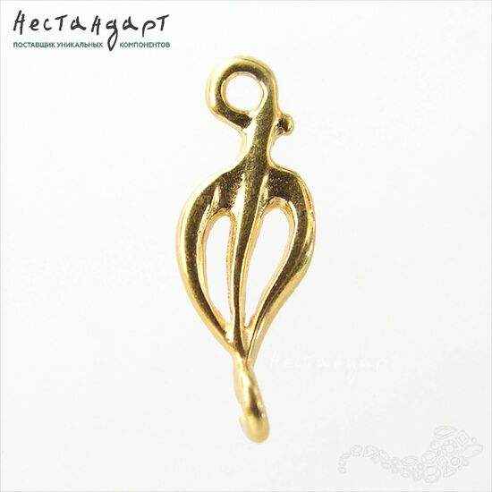 Коннектор Seeds Vermeil Sterling Silver 15,5х5,5 мм, изображение 4