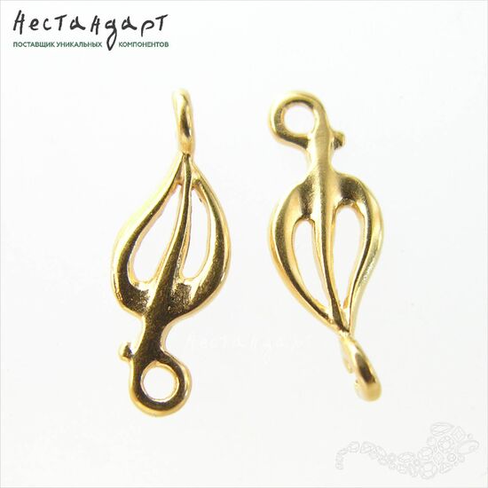 Коннектор Seeds Vermeil Sterling Silver 15,5х5,5 мм, изображение 5