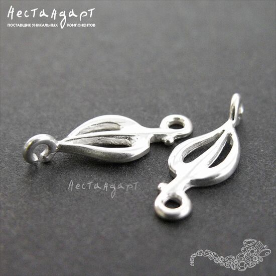 Коннектор Seeds Sterling Silver 15,5х6 мм, изображение 3