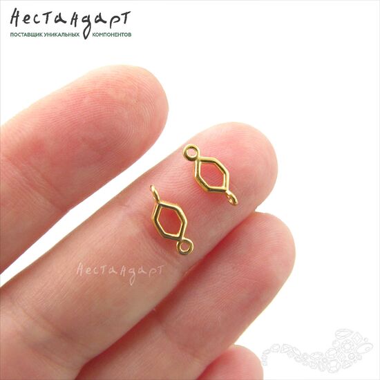 Коннектор Frame Vermeil Sterling Silver 11х4,5 мм, изображение 2