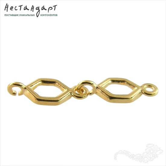 Коннектор Frame Vermeil Sterling Silver 11х4,5 мм, изображение 3