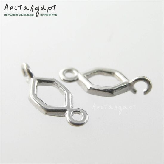 Коннектор Frame Sterling Silver 11х4,5 мм