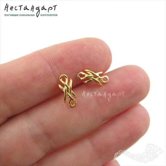 Коннектор Chinese Node Vermeil Sterling Silver 11х5 мм, изображение 2