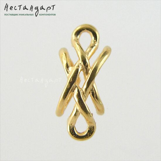 Коннектор Chinese Node Vermeil Sterling Silver 11х5 мм, изображение 4