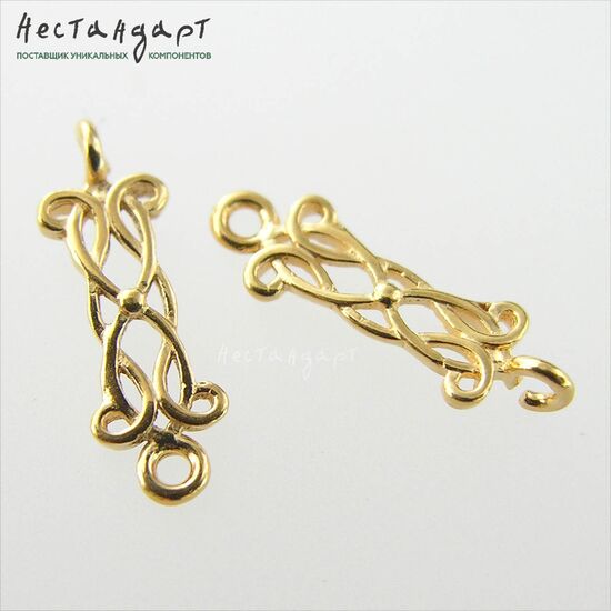 Коннектор Maze Vermeil Sterling Silver 15х5 мм