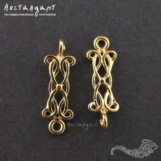 Коннектор Maze Vermeil Sterling Silver 15х5 мм, изображение 2