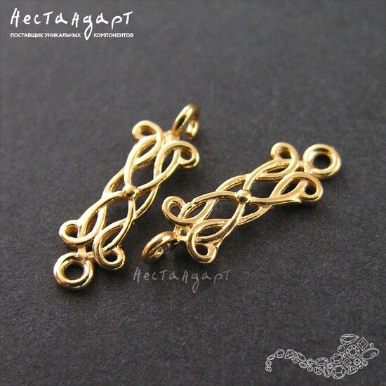 Коннектор Maze Vermeil Sterling Silver 15х5 мм, изображение 4