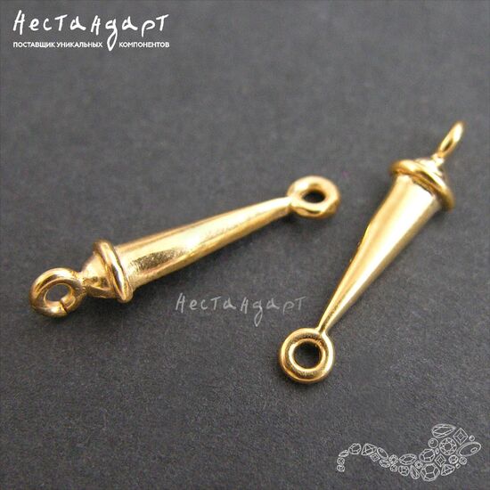 Коннектор Knightly Vermeil Sterling Silver 20х5 мм, изображение 3