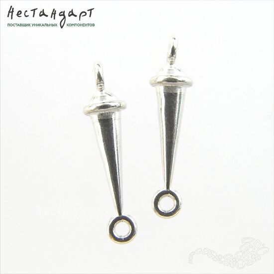 Коннектор Knightly Sterling Silver 20х5 мм, изображение 2