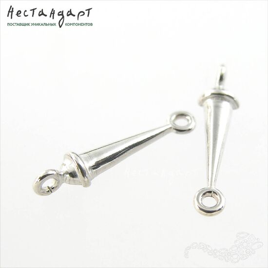 Коннектор Knightly Sterling Silver 20х5 мм, изображение 3