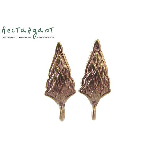 Швензы Middle-Earth Patina Copper 17х7 мм (пара)