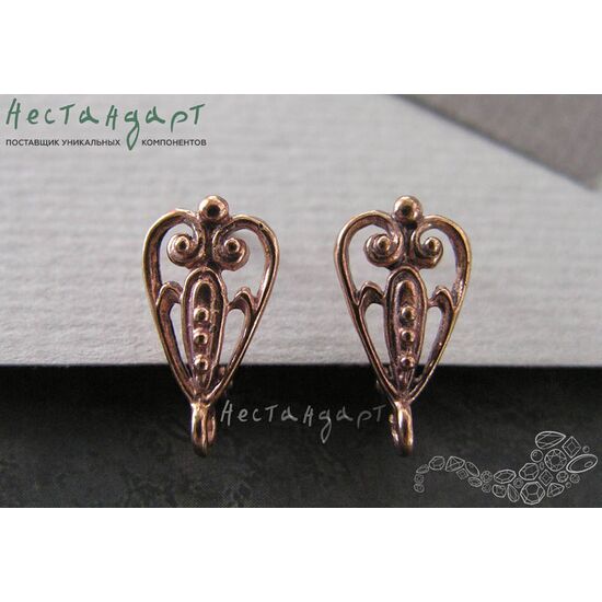 Швензы Summer Motif Patina Copper 16х9 мм (пара), изображение 2