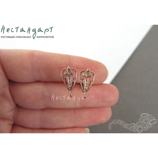 Швензы Summer Motif Patina Copper 16х9 мм (пара), изображение 3