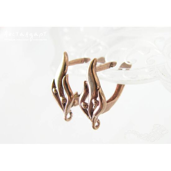 Швензы Forest Flower Patina Copper 18х8 мм (пара), изображение 3